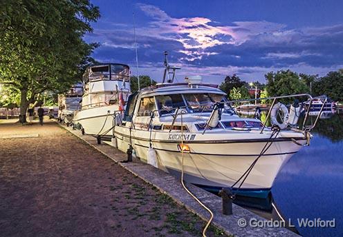 Katchina III At Twilight_25554.jpg - Photographed along the Rideau Canal Waterway at Smiths Falls, Ontario, Canada.